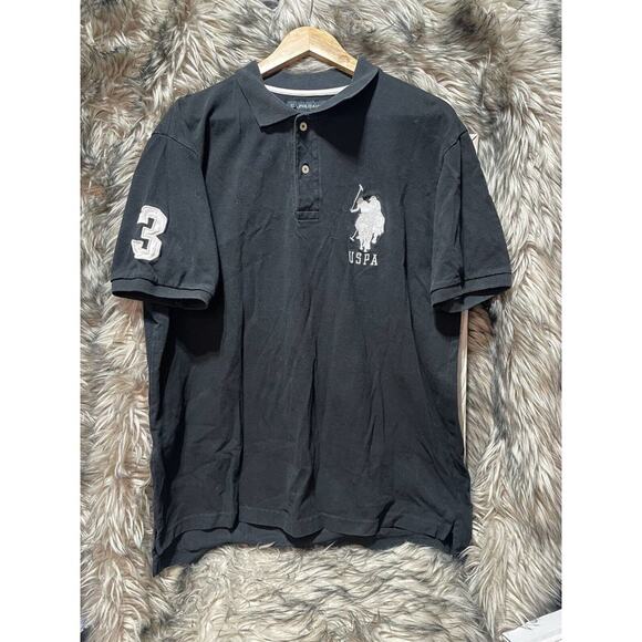 U.S. Polo Assn Black Polo Shirt Men's Size XL - Picture 1 of 3